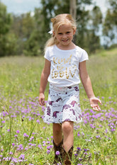 Little Miss Heartlight | Girls Flared Skirt PDF Sewing Pattern